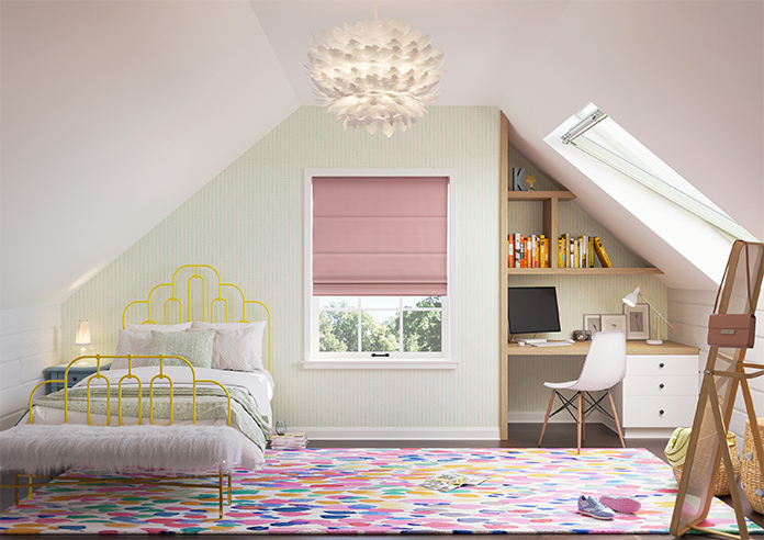 Ultra Luxe Velvet, Pink Orchid - Twist&Fit Roman Blind - Image 8